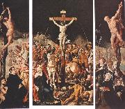 HEEMSKERCK, Maerten van Crucifixion (Triptych) f painting